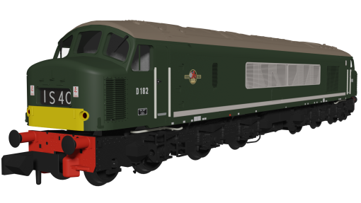 Rapido Trains 948702 Class 46 D182 BR Green With Small Yellow Panels Dcc Sound (N Gauge)