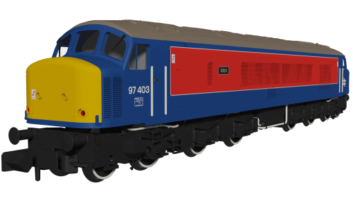 Rapido Trains 948207 Class 46 97403 Ixion RTC Blue/Red With Sealed Beam Headlights Dcc Ready Next 18 Socket (N Gauge)