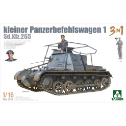 Takom PKTAK01017 Scale German SdKfz 265 Kleiner Panzerbefehlswagen 1 3 in 1 (1:16 Scale)