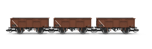 Hornby TT6039 BR - 21T Mineral Wagon - Triple Pack (TT:120 Gauge)