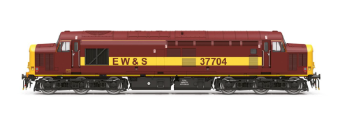 Hornby TT3037M EWS - Class 37 - 37704 Dcc Ready Next 18 Socket (TT:120 Gauge) Free Postage