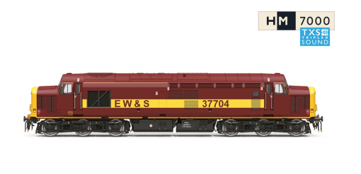 Hornby TT3037TXSM EWS - Class 37 - 37704 DCC Sound Fitted (TT:120 Gauge) Free Postage