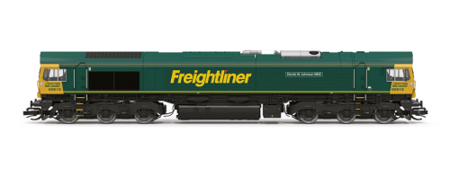 Hornby TT3031M Freightliner - Class 66 - 66619 'Derek W Johnson MBE' Dcc Ready Next 18 Socket (TT:120 Gauge) Free Postage