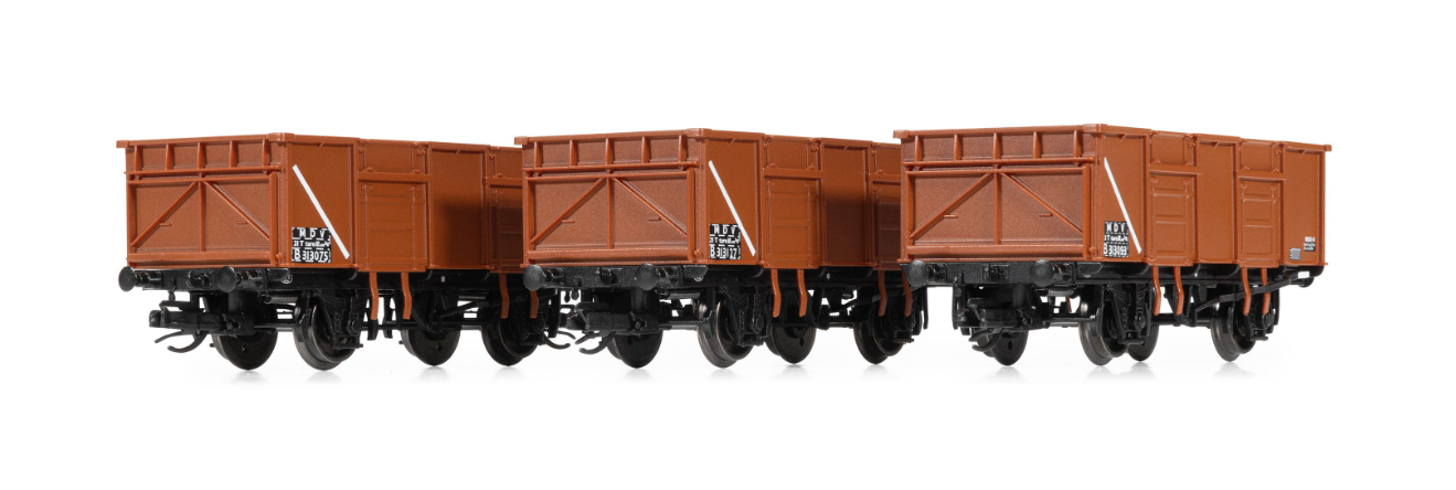 Hornby TT6039 BR - 21T Mineral Wagon - Triple Pack (TT:120 Gauge)