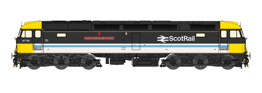 Cavalex Models CM-47716 Class 47 ScotRail 'Duke of Edinburgh's Award' No.47716 Dcc Ready (OO Gauge) Free Postage