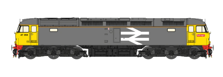 Cavalex Models CM-47358 Class 47/3 Original Railfreight No.47358 Dcc Ready (OO Gauge) Free Postage