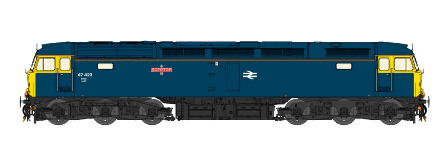 Cavalex Models CM-47423 Class 47 BR Blue No.47423 Dcc Ready (OO Gauge) Free Postage