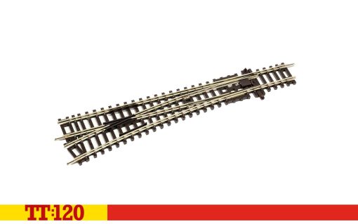 Hornby TT8008 Left Hand Point 166mm 15° 631mm (TT:120)
