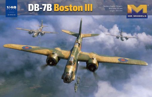 HK Models 01F015 British Royal Air Force Boston III/US DB-7B Light Bomber Aircraft (1:48 Scale)