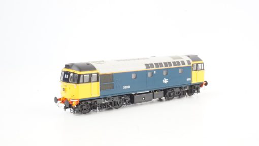 Heljan 34213 Class 33/0 BR Blue No.33012 (Yellow Cabs/HI Headlights) Dcc Sound (OO Gauge) Free Postage
