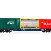 Hornby TT6030 Touax KFA Container Wagon with 3x20 Containers (TT:120 Gauge)