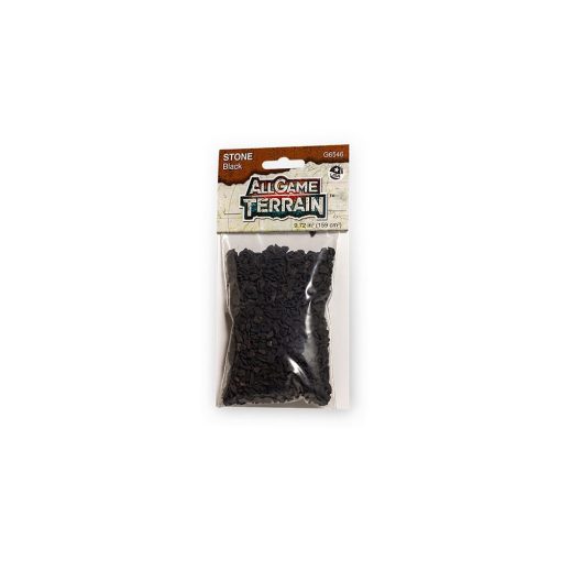 All Game Terrain WG6546 Rocks Black Stone (Multiple Gauges)