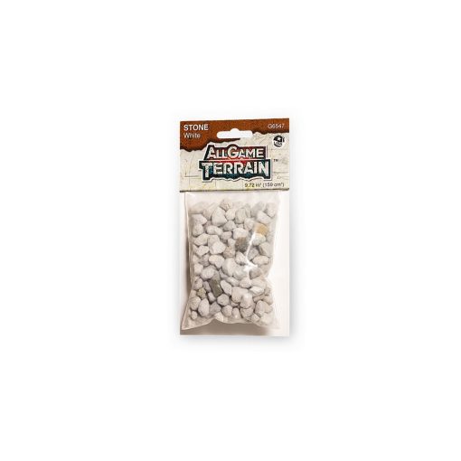 All Game Terrain WG6547 Rocks White Stone (Multiple Gauges)