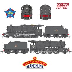 Bachmann Branchline 35-231SF LMS 8F with Welded Tender 48703 BR Black (Late Crest) Dcc Sound (OO Gauge) Free Postage