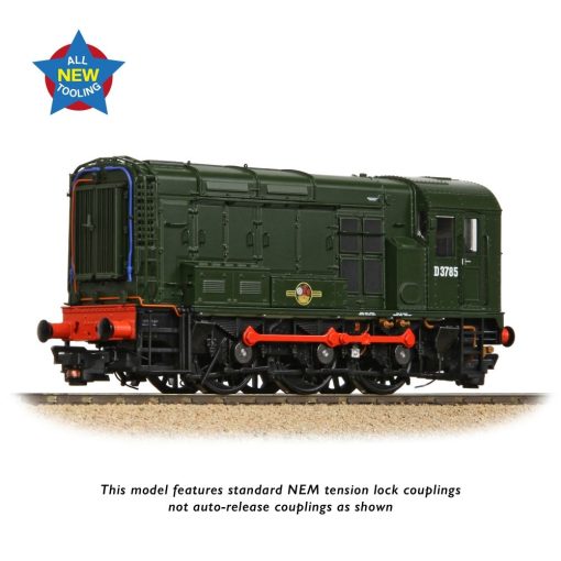 Bachmann Branchline 35-901 Class 08 D3785 BR Green (Late Crest) Dcc Ready Plux 22 Socket (OO Gauge) Free Postage