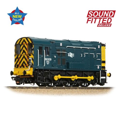 Bachmann Branchline 35-921SFX Class 09 09009 BR Blue (Wasp Stripes) Dcc Sound Deluxe (OO Gauge) Free Postage