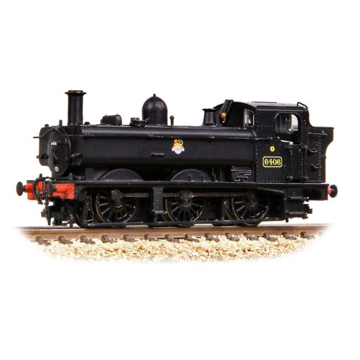 Graham Farish 371-986B GWR 64XX Pannier Tank 6406 BR Black (Early Emblem) Dcc Ready 6 Pin Socket (N Gauge) Free Postage