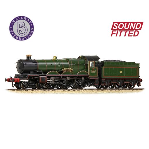 Graham Farish 372-035SF GWR 4073 'Castle' 4082 'Windsor Castle' GWR Lined Green (Shirtbutton) Dcc Sound (OO Gauge) Free Postage