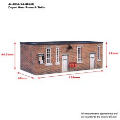 Alternative view of Bachmann Branchline 44-0054 Depot Mess Room & Toilet White Doors (OO Gauge)