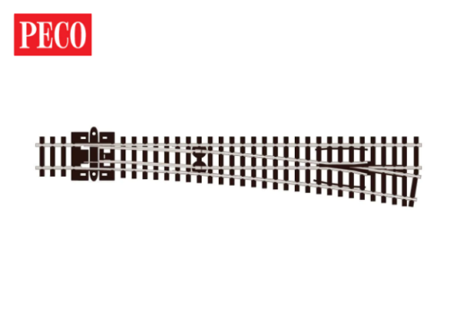Peco SL-E388 Electrofrog Turnout, Large Radius, Right Hand (N Gauge)