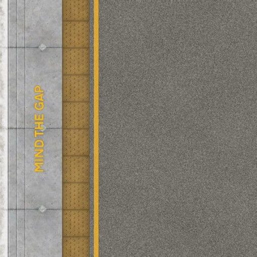 Scale Model Scenery TX233-OO Platform Coping With Tactile Paving (OO Gauge)