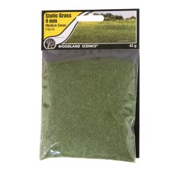 Woodland Scenics WFS618 4mm Static Grass Medium Green (Multiple Scales)
