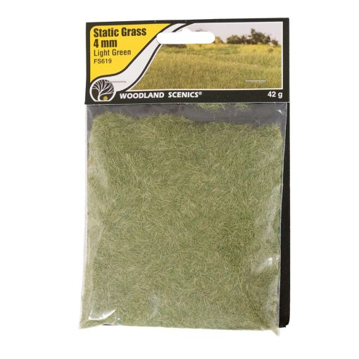 Woodland Scenics WFS619 4mm Static Grass Light Green (Multiple Scales)