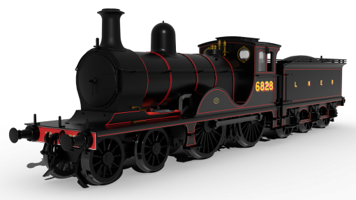 Rapido Trains 959506 GNoSR V Class No.6828 – LNER Lined Black Dcc Sound (OO Gauge) Free Postage
