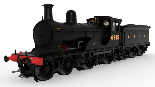 Rapido Trains 959008 GNoSR V Class No.6915 – LNER Unlined Black Dcc Ready 21 Pin Socket (OO Gauge) Free Postage