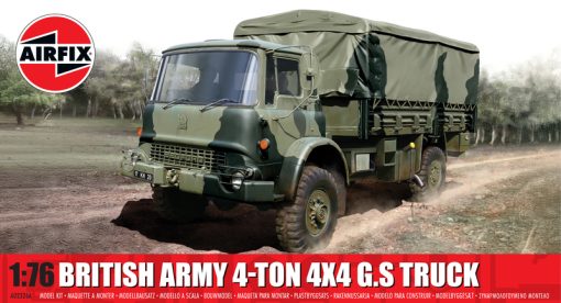 Airfix A02326A British Army 4-ton 4 x 4 G.S Truck (1:76 Scale)