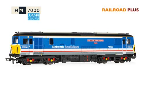 Hornby R30432TXS RailRoad Plus: Class 73 - GBRf Network South East - 73128 'Kent & East Sussex Railway' (ERA 11) Dcc Sound Fitted (OO Gauge)
