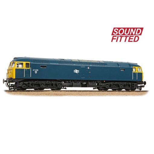 Bachmann Branchline 35-411BSF Class 47/0 47238 BR Blue Dcc Sound (OO Gauge) Free Postage