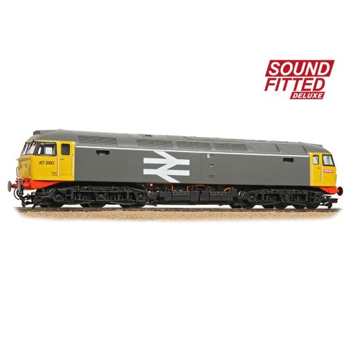 Bachmann Branchline 35-416SFX Class 47/0 47280 BR Railfreight Grey Dcc Sound Deluxe (OO Gauge) Free Postage