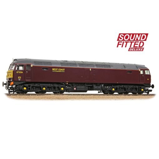 Bachmann Branchline 35-431SFX Class 47/4 47826 WCRC Maroon Dcc Sound Deluxe (OO Gauge) Free Postage