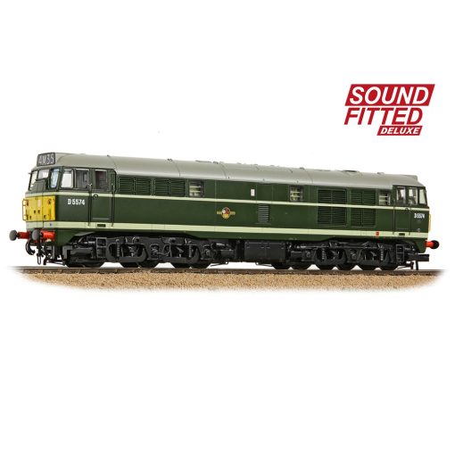 Bachmann Branchline 35-802SFX Class 30 D5574 BR Green (Small Yellow Panels) Dcc Sound Deluxe (OO Gauge) Free Postage