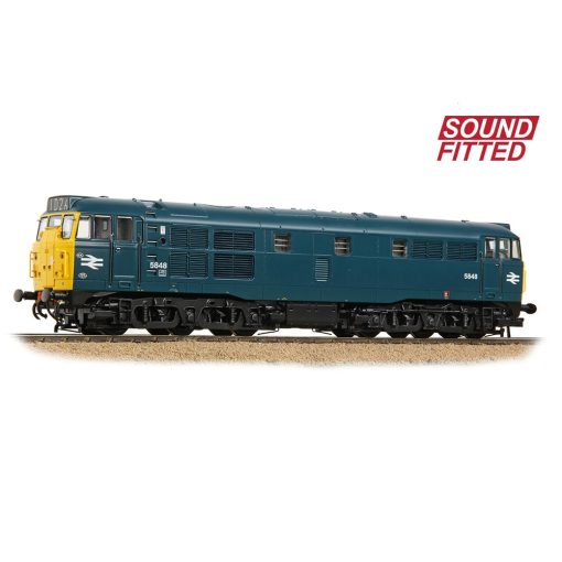 Bachmann Branchline 35-803ASF Class 31/1 5848 BR Blue Dcc Sound (OO Gauge) Free Postage