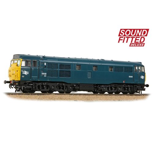 Bachmann Branchline 35-803ASFX Class 31/1 5848 BR Blue Dcc Sound Deluxe (OO Gauge) Free Postage