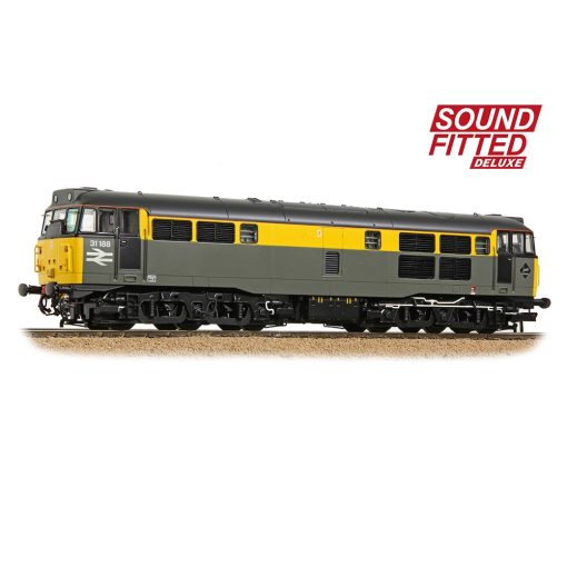Bachmann Branchline 35-822SFX Class 31/1 Refurbished 31188 BR Engineers Grey & Yellow Dcc Sound Deluxe (OO Gauge) Free Postage