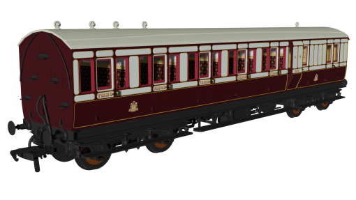 Rapido Trains 978108 Caledonian ‘Evolution’ Non-Corridor Brake Third No.654 (OO Gauge)