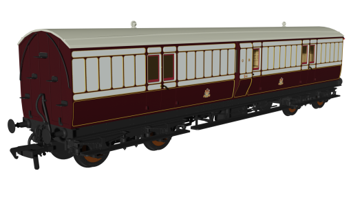 Rapido Trains 978112 Caledonian ‘Evolution’ Non-Corridor Full Brake No.34 (OO Gauge)