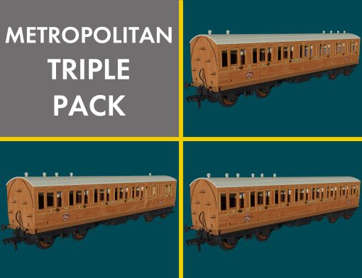 Rapido Trains 978119 Metropolitan ‘Evolution’ Non-Corridor Carriage Pack (OO Gauge)
