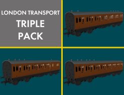 Rapido Trains 978125 London Transport ‘Evolution’ Non-Corridor Carriage Pack (OO Gauge)
