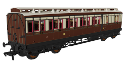 Rapido Trains 978132 GWR (pre-1904) ‘Evolution’ Non-Corridor Brake Third No.323 (OO Gauge)