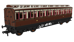 Rapido Trains 978133 GWR (pre-1904) ‘Evolution’ Non-Corridor Third No.1156 (OO Gauge)