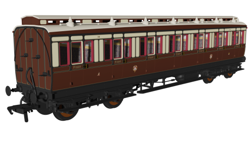 Rapido Trains 978135 GWR (pre-1904) ‘Evolution’ Non-Corridor First No.14 (OO Gauge)