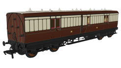 Rapido Trains 978136 GWR (pre-1904) ‘Evolution’ Non-Corridor Full Brake No.18 (OO Gauge)