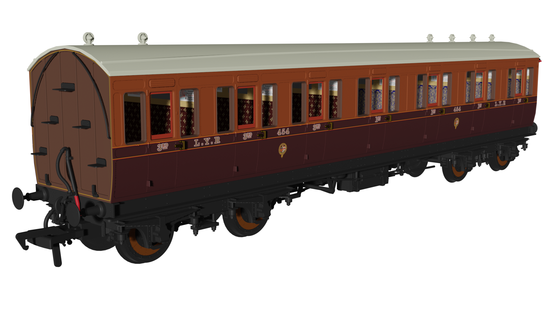 Rapido Trains 978140 L&Y ‘Evolution’ Non-Corridor Composite No.454 (OO Gauge)