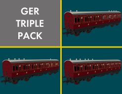 Rapido Trains 978143 GER ‘Evolution’ Non-Corridor Carriage Pack (OO Gauge)