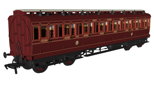 Rapido Trains 978151 NER ‘Evolution’ Non-Corridor Third No.540 (OO Gauge)