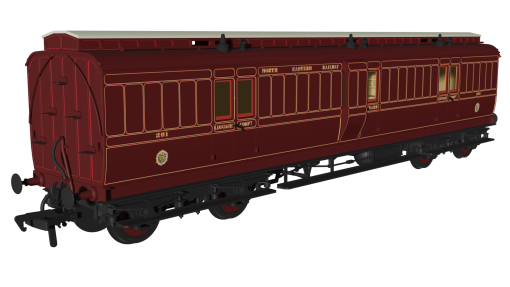 Rapido Trains 978154 NER ‘Evolution’ Non-Corridor Full Brake No.291 (OO Gauge)